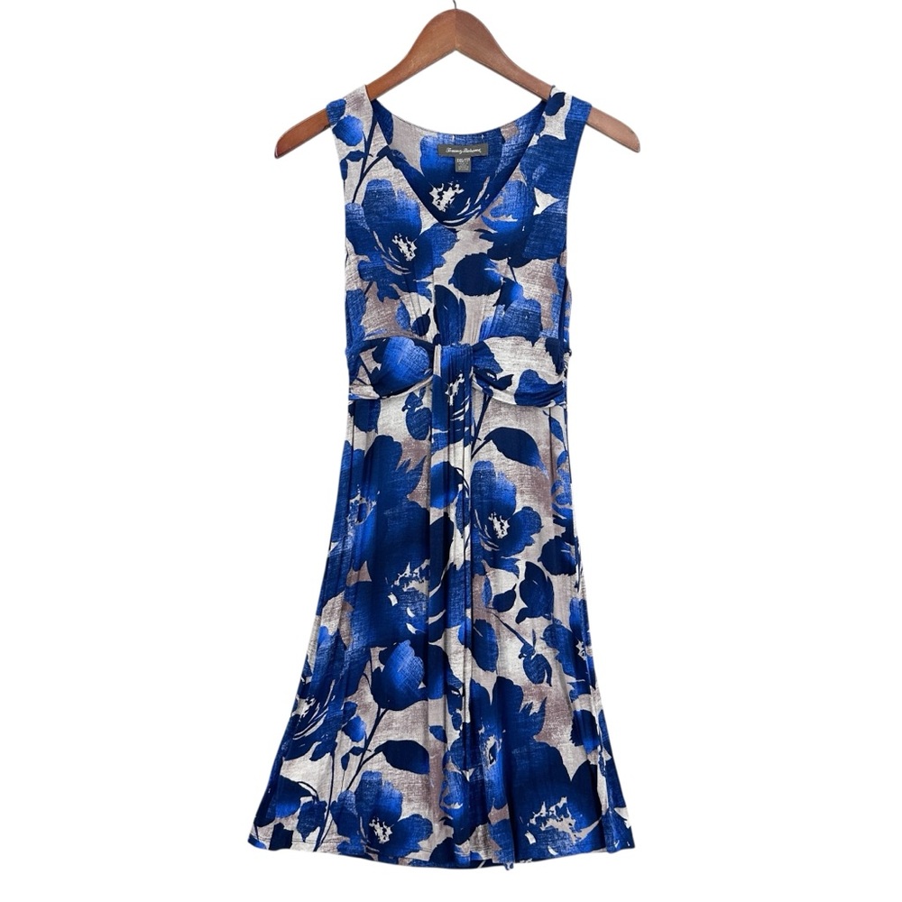 TOMMY BAHAMA Dress Sleeveless Tropical Floral Stretch